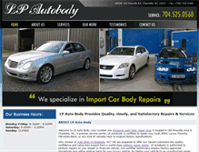 Tablet Screenshot of lpautobody.com